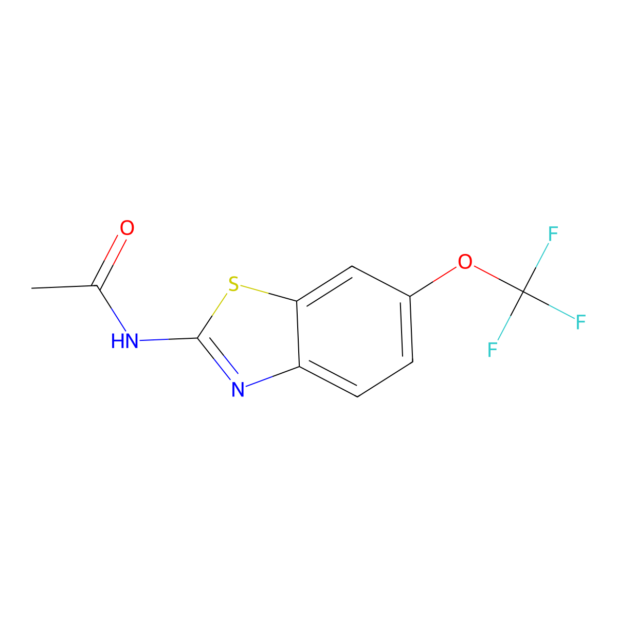 N-(6-Trifluoromethoxy-benzothiazol-2-yl)-acetamide molecular structure, CAS 442665-84-1