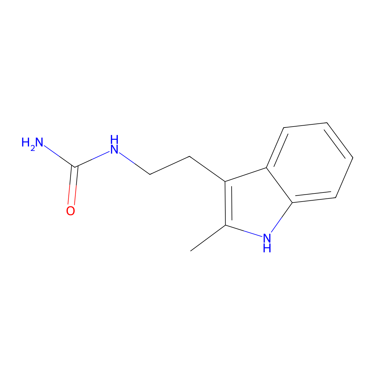 2-(2-methyl-1H-indol-3-yl)ethylurea molecular structure, CAS 442668-89-5