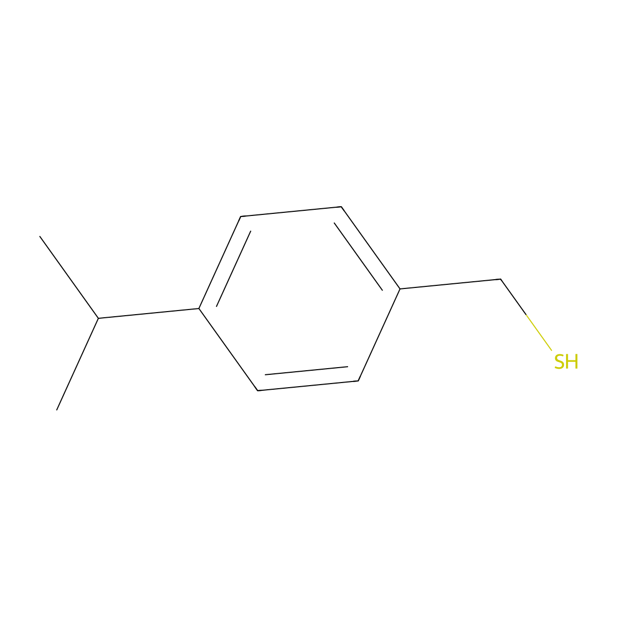 [4-(Propan-2-yl)phenyl]methanethiol molecular structure, CAS 4427-53-6