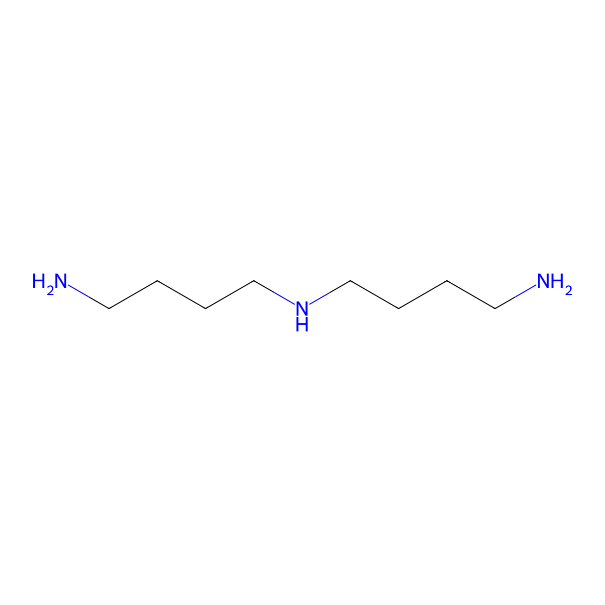 N1-(4-Aminobutyl)-1,4-butanediamine molecular structure, CAS 4427-76-3
