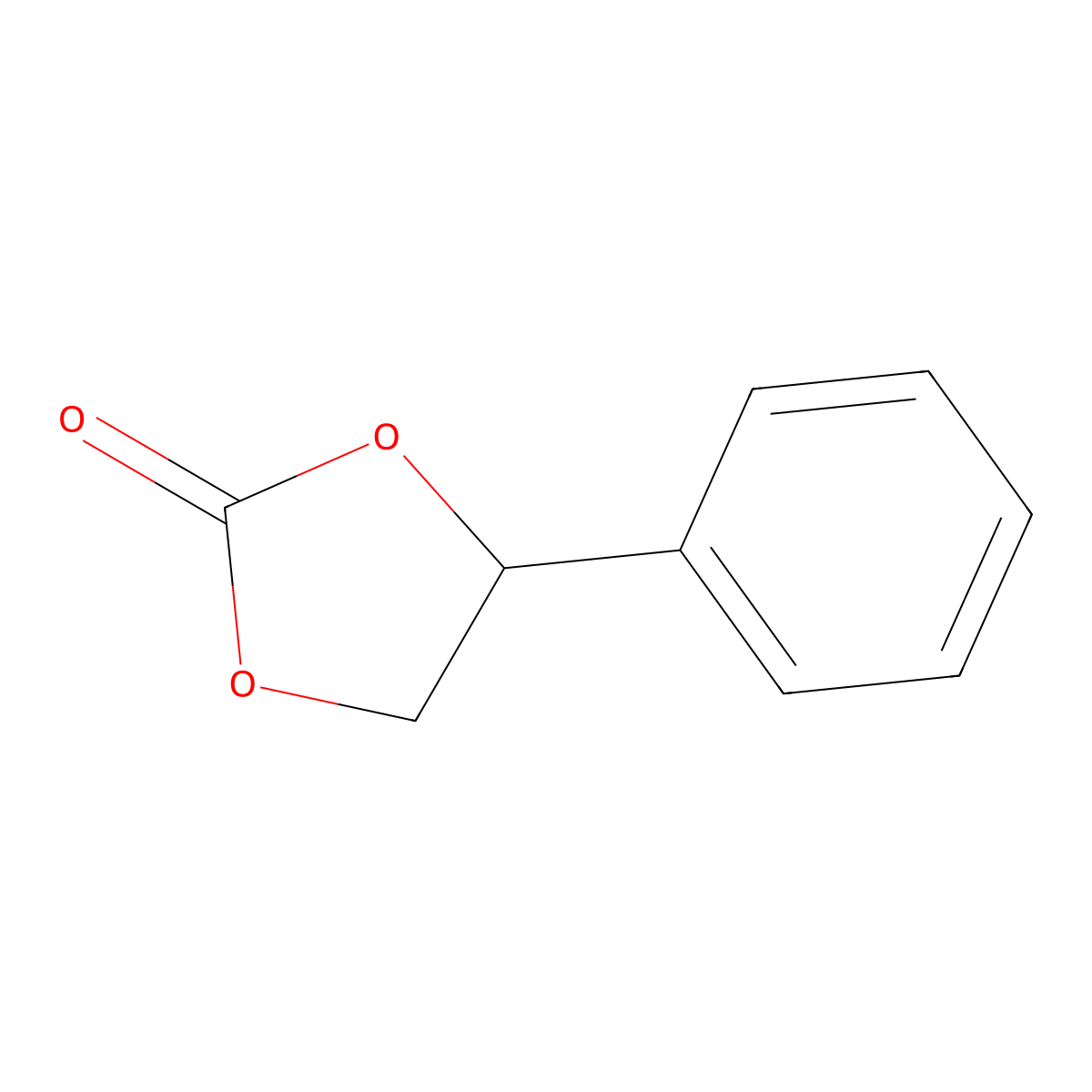 4-Phenyl-1,3-dioxolan-2-one molecular structure, CAS 4427-92-3