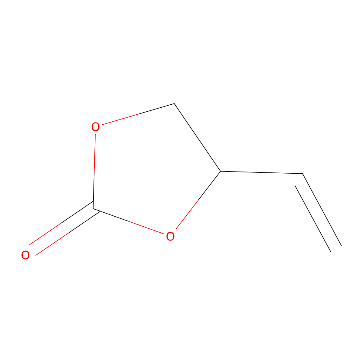 1,3-Dioxolan-2-one, 4-ethenyl- molecular structure, CAS 4427-96-7