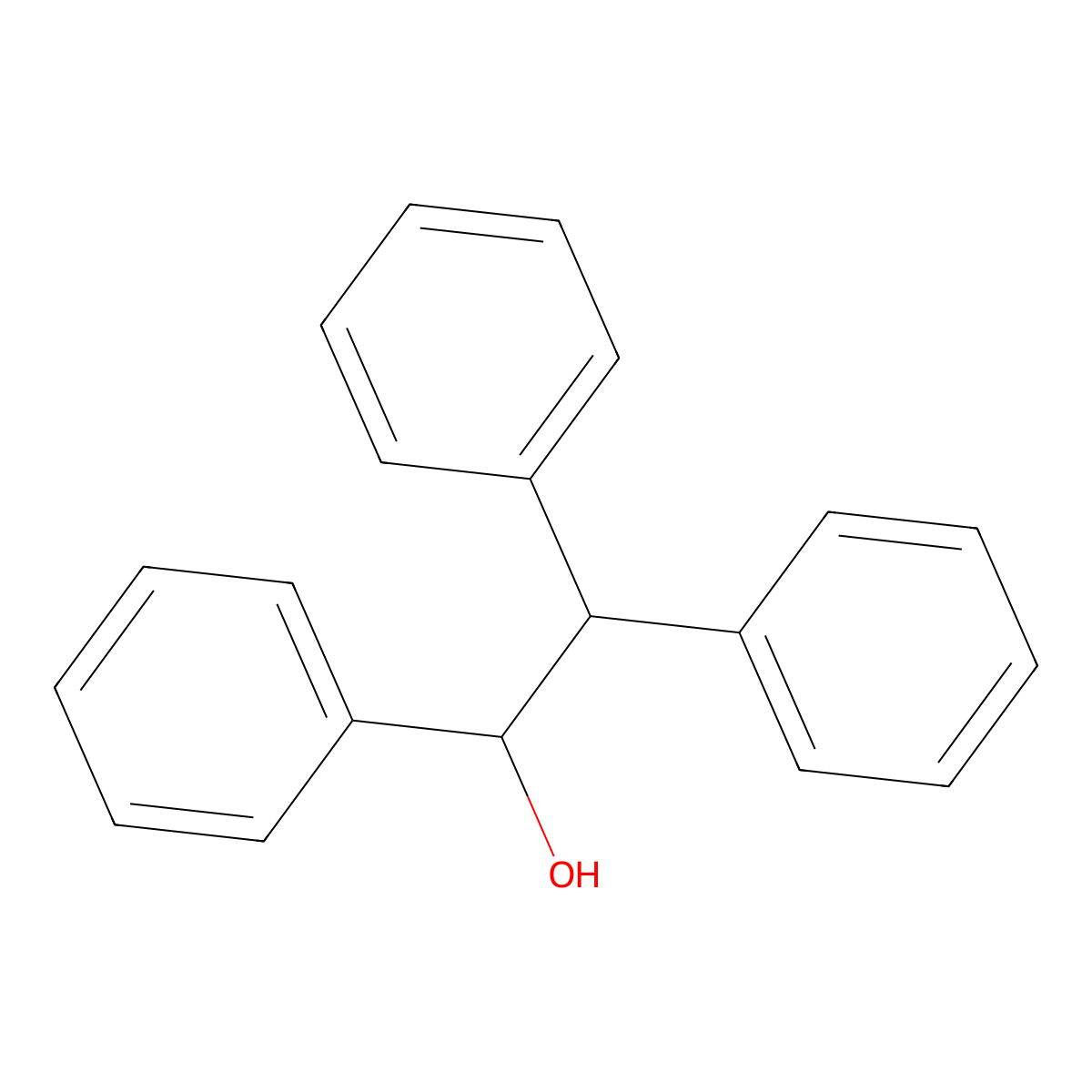 1,2,2-Triphenylethanol molecular structure, CAS 4428-13-1