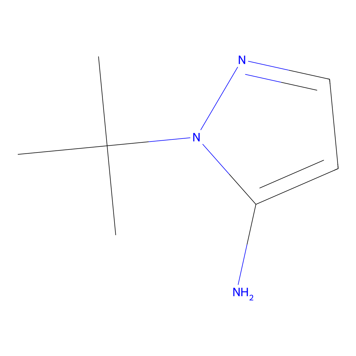 1-(tert-Butyl)-1H-pyrazol-5-amine molecular structure, CAS 442850-71-7
