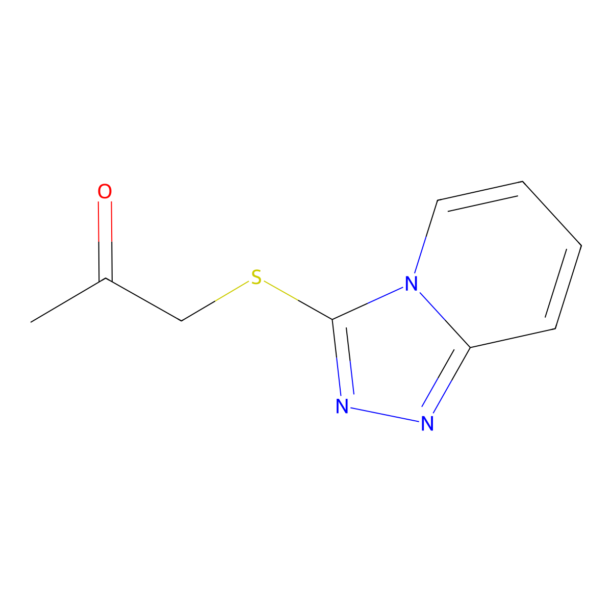 1-([1,2,4]Triazolo[4,3-a]pyridin-3-ylthio)propan-2-one molecular structure, CAS 442865-39-6