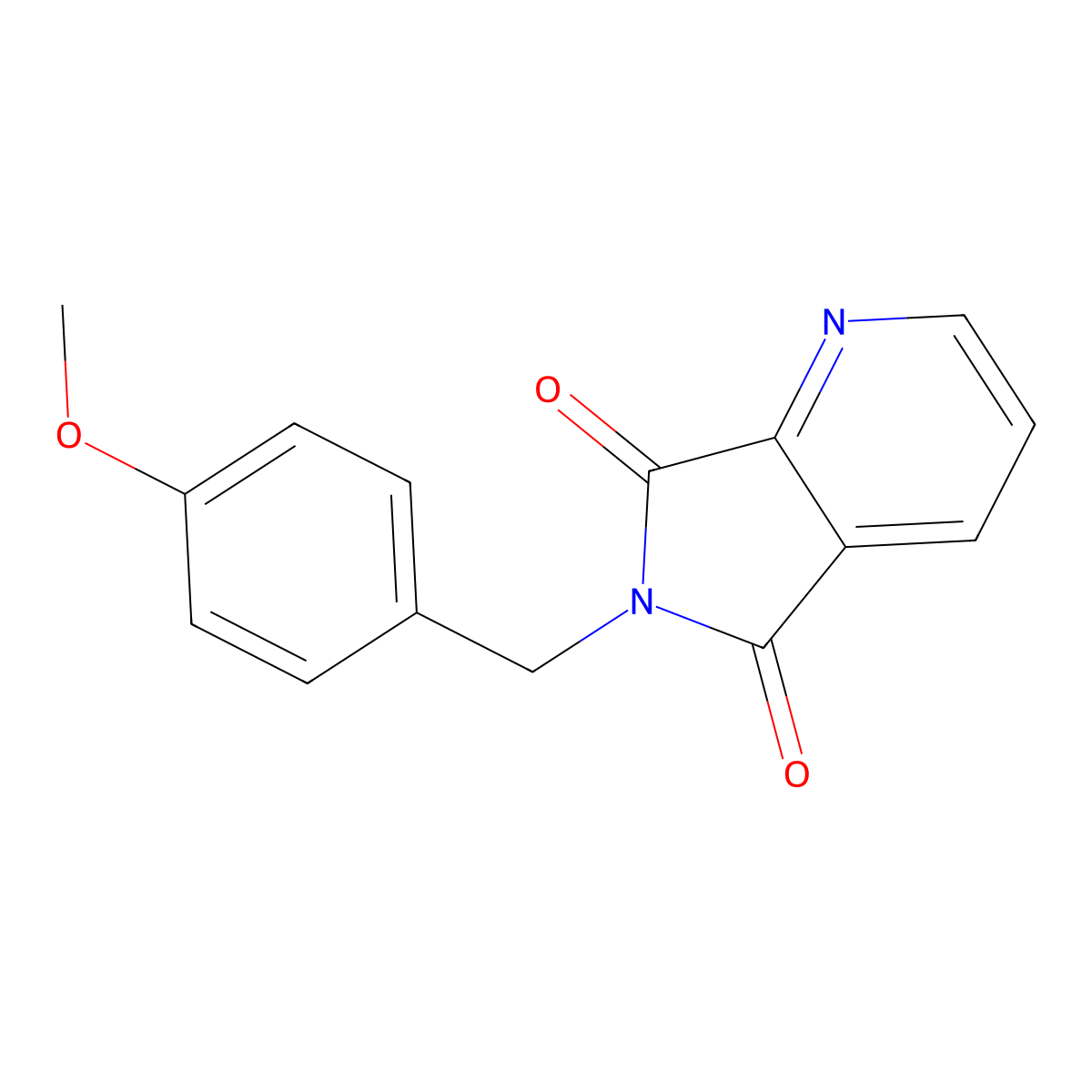 6-[(4-Methoxyphenyl)methyl]pyrrolo[3,4-b]pyridine-5,7-dione molecular structure, CAS 442882-27-1
