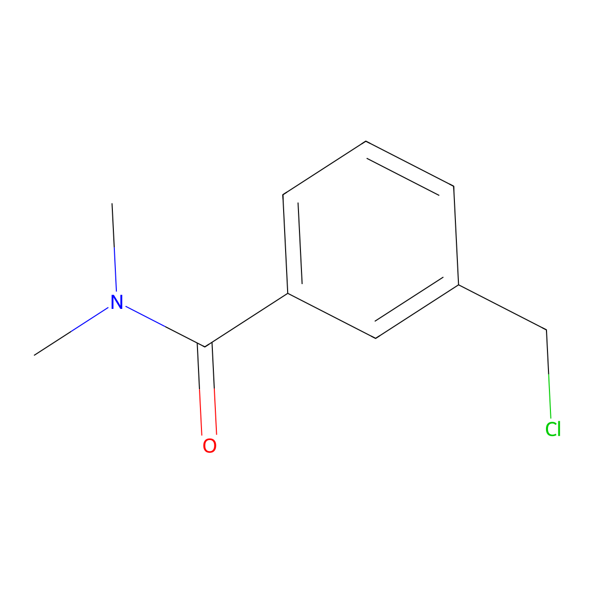 3-(chloromethyl)-N,N-dimethylbenzamide molecular structure, CAS 442910-26-1