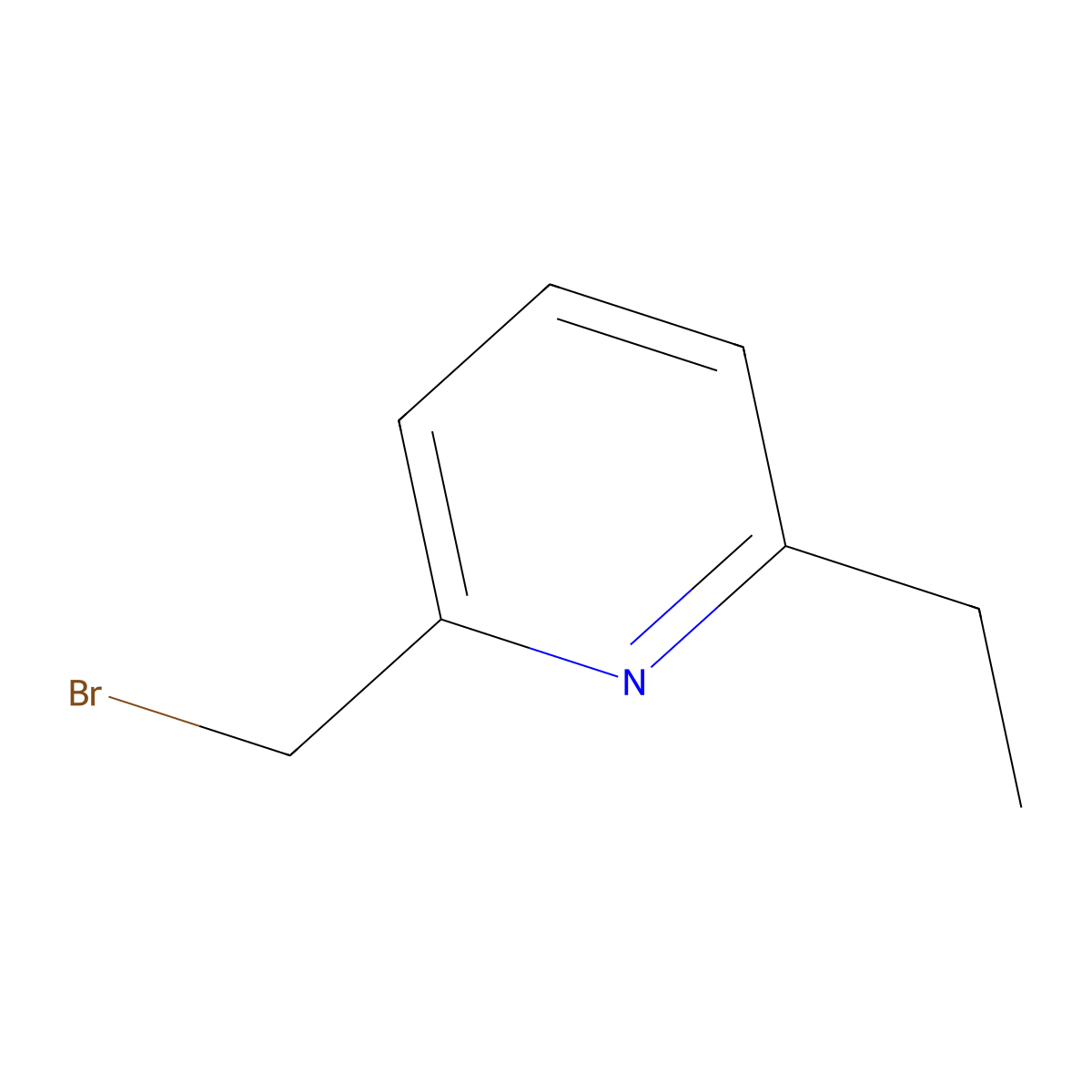 2-(Bromomethyl)-6-ethylpyridine molecular structure, CAS 442910-30-7