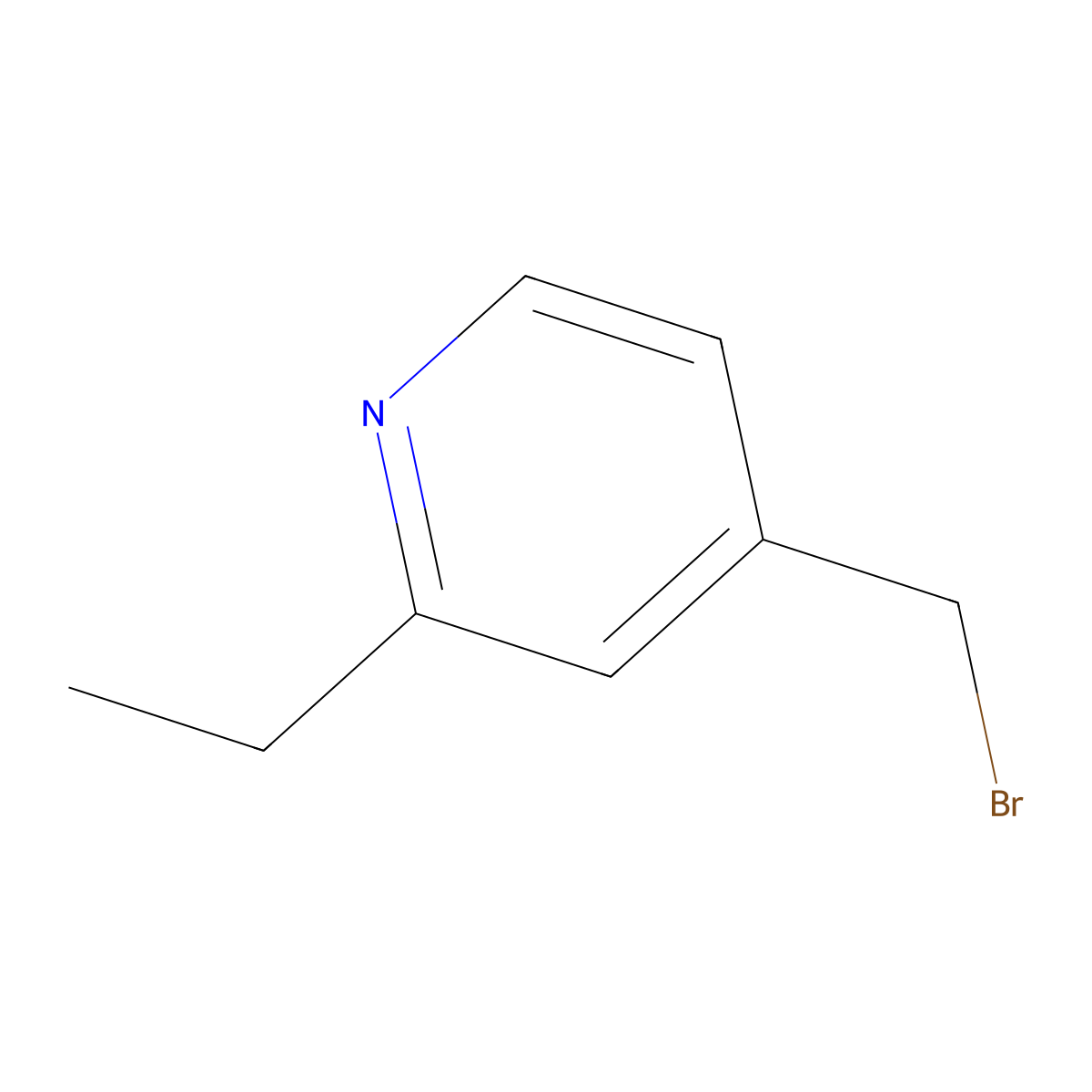 4-(Bromomethyl)-2-ethylpyridine molecular structure, CAS 442910-31-8