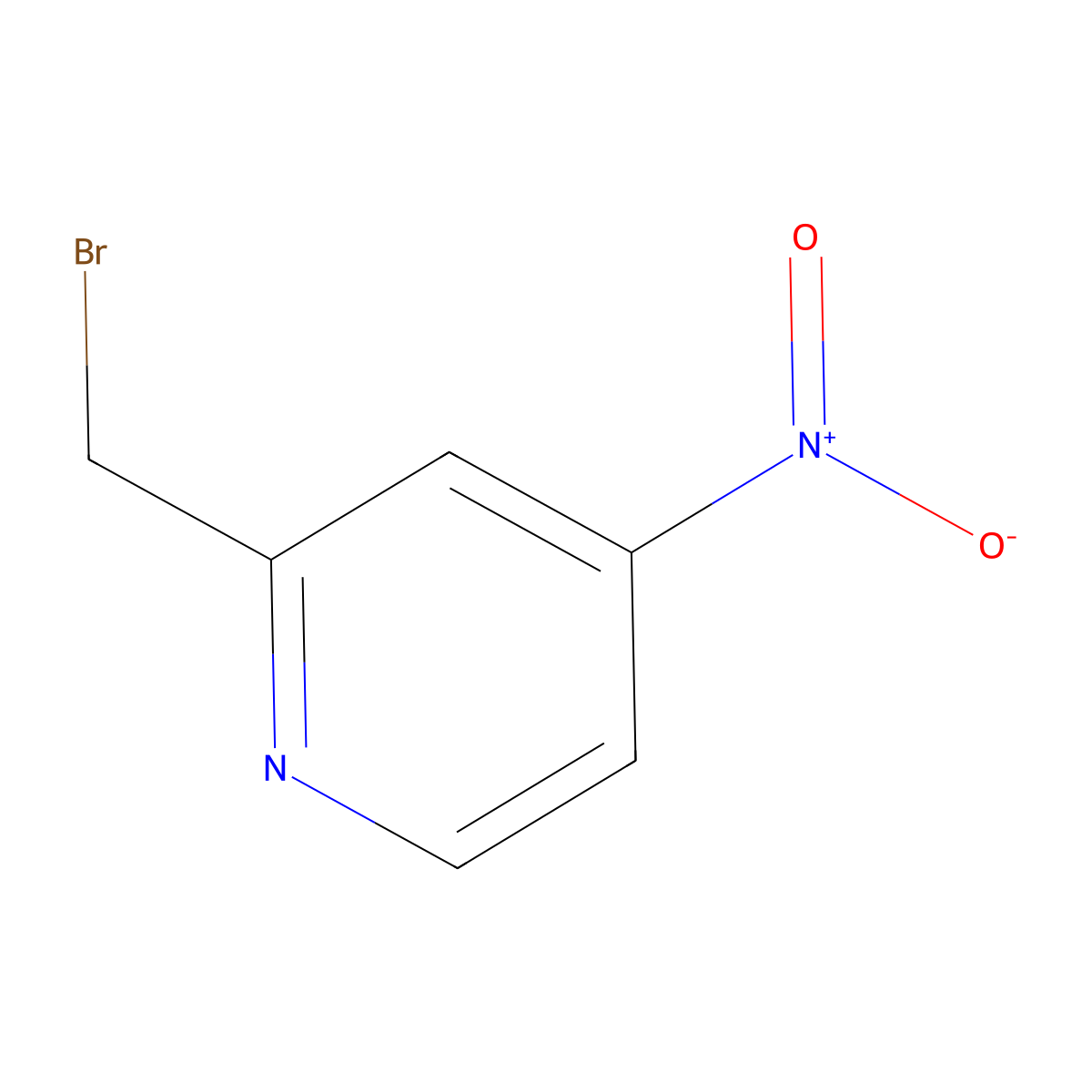 2-(Bromomethyl)-4-nitropyridine molecular structure, CAS 442910-43-2
