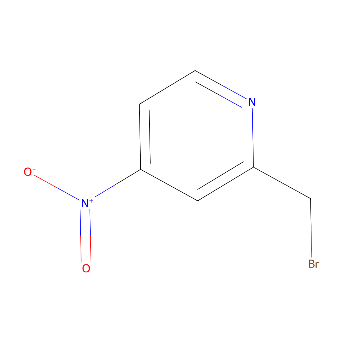 2-(Bromomethyl)-4-nitropyridine molecular structure, CAS 442910-43-2