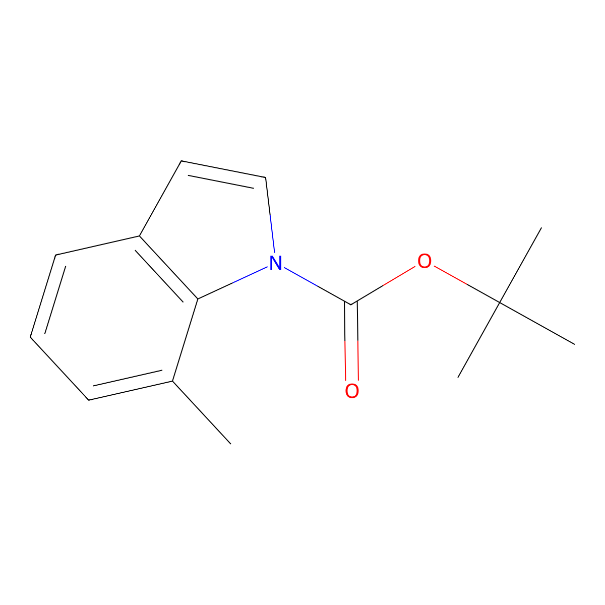 tert-Butyl 7-methyl-1H-indole-1-carboxylate molecular structure, CAS 442910-62-5