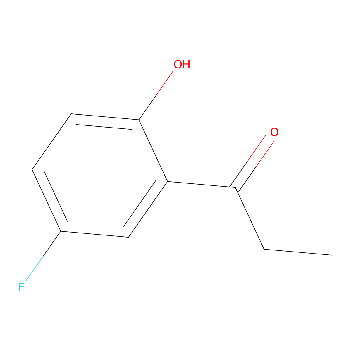 1-(5-Fluoro-2-hydroxyphenyl)propan-1-one molecular structure, CAS 443-09-4