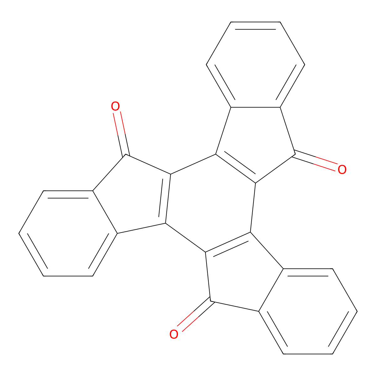 Truxenone molecular structure, CAS 4430-15-3