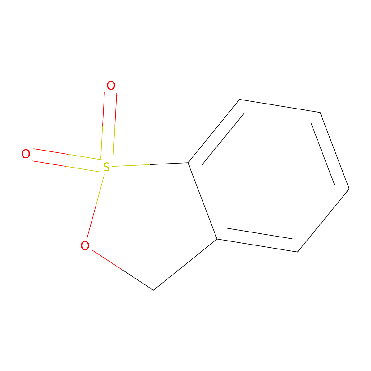 3H-2,1-Benzoxathiole 1,1-dioxide molecular structure, CAS 4430-23-3