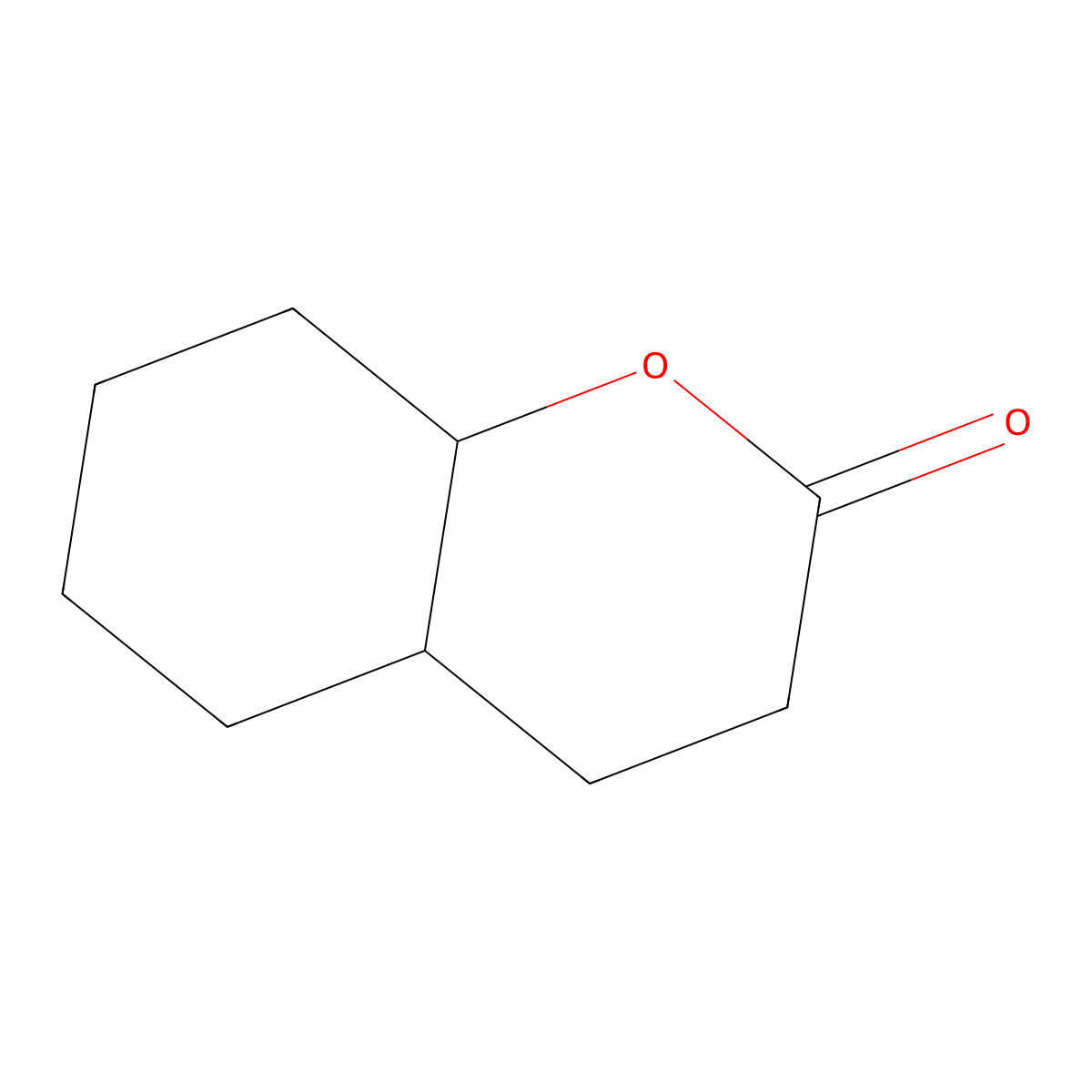 Octahydrocoumarin molecular structure, CAS 4430-31-3
