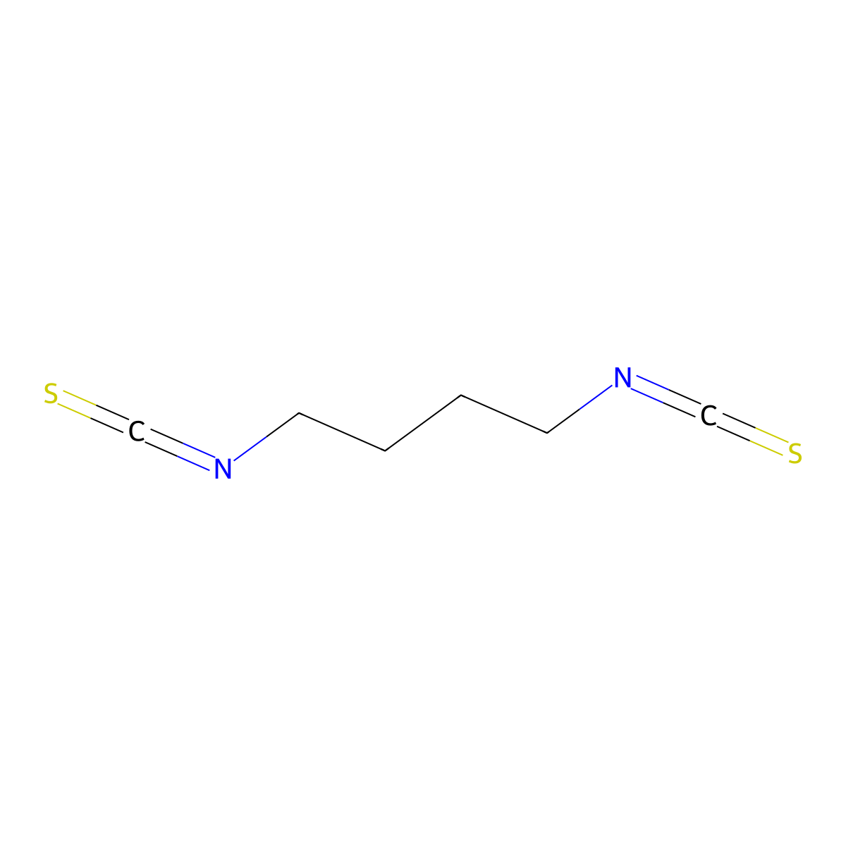 1,4-Butane diisothiocyanate molecular structure, CAS 4430-51-7