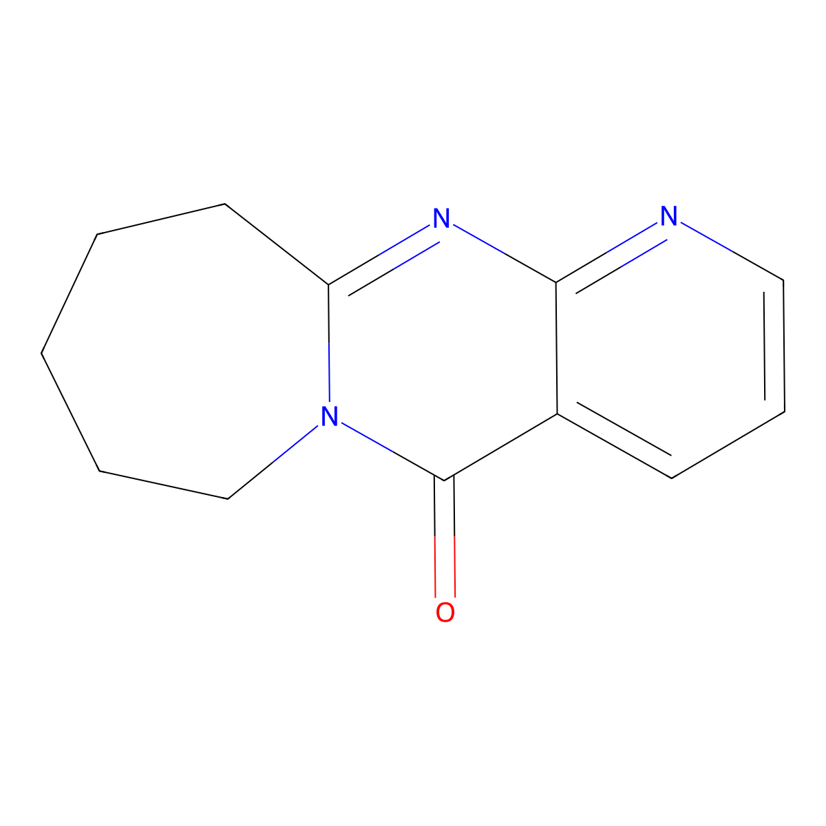 8,9,10,11-tetrahydropyrido[2',3':4,5]pyrimido[1,2-a]azepin-5(7H)-one molecular structure, CAS 4430-83-5
