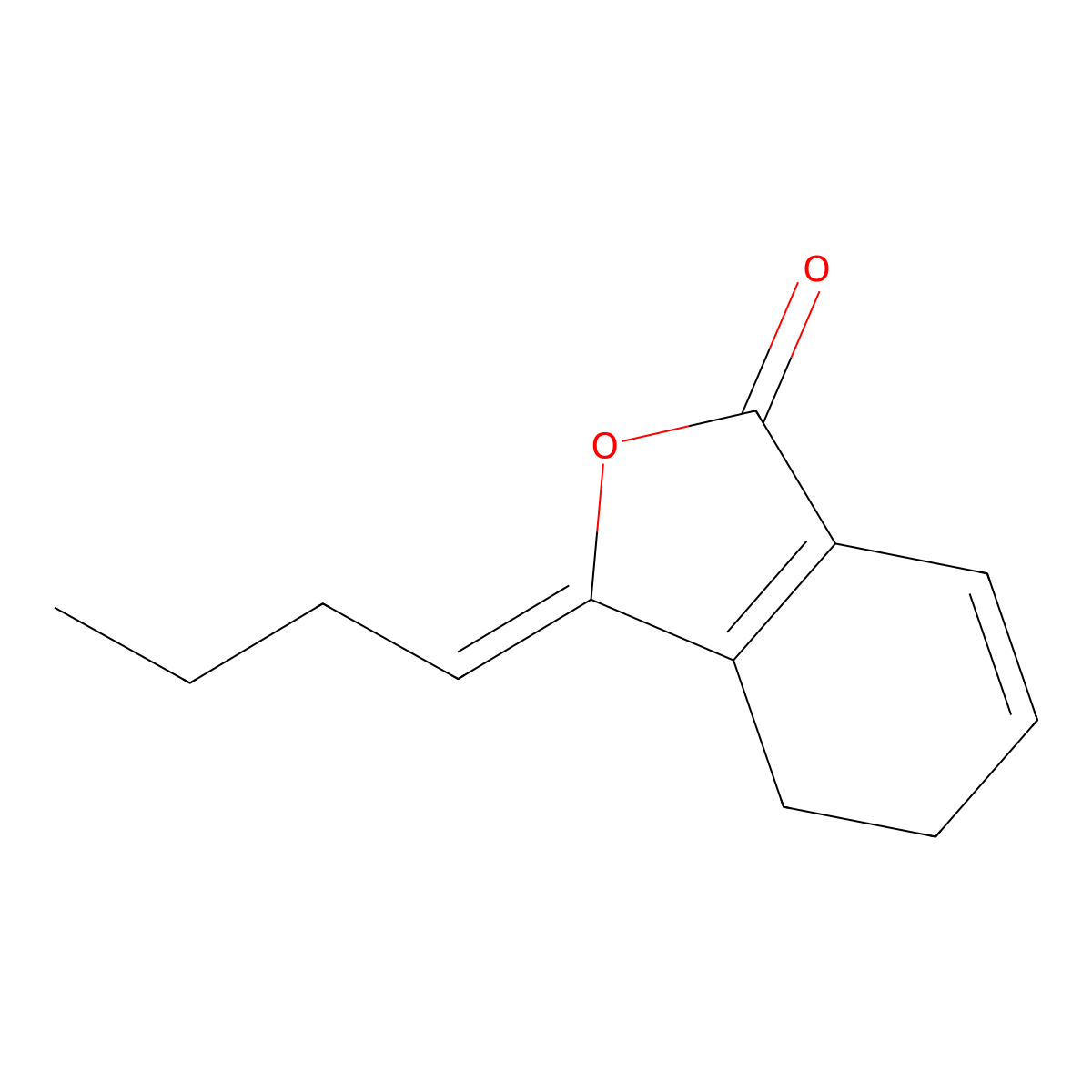 Ligustilide molecular structure, CAS 4431-01-0