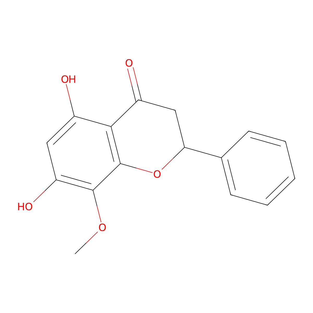 Dihydrowogonin molecular structure, CAS 4431-41-8