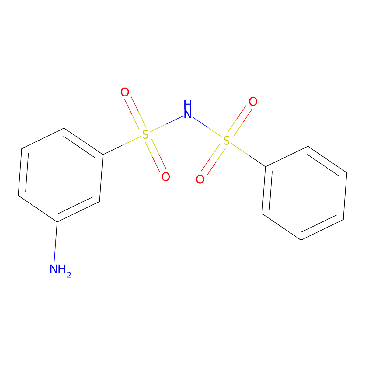 3-Amino-N-(phenylsulfonyl)benzenesulfonamide molecular structure, CAS 4431-68-9