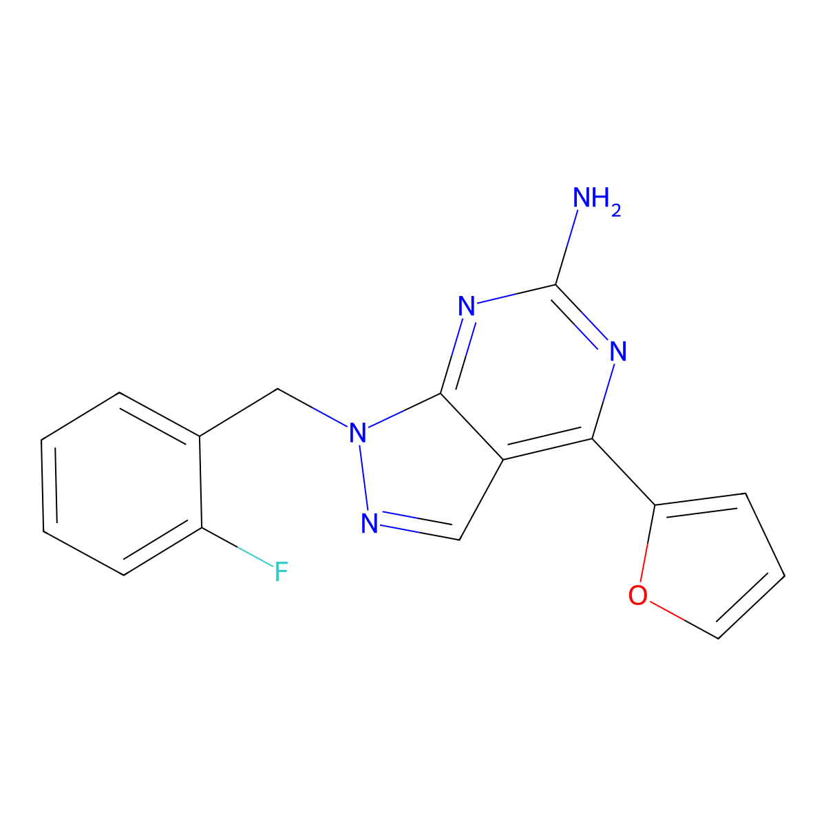 A2A receptor antagonist 1 molecular structure, CAS 443103-97-7