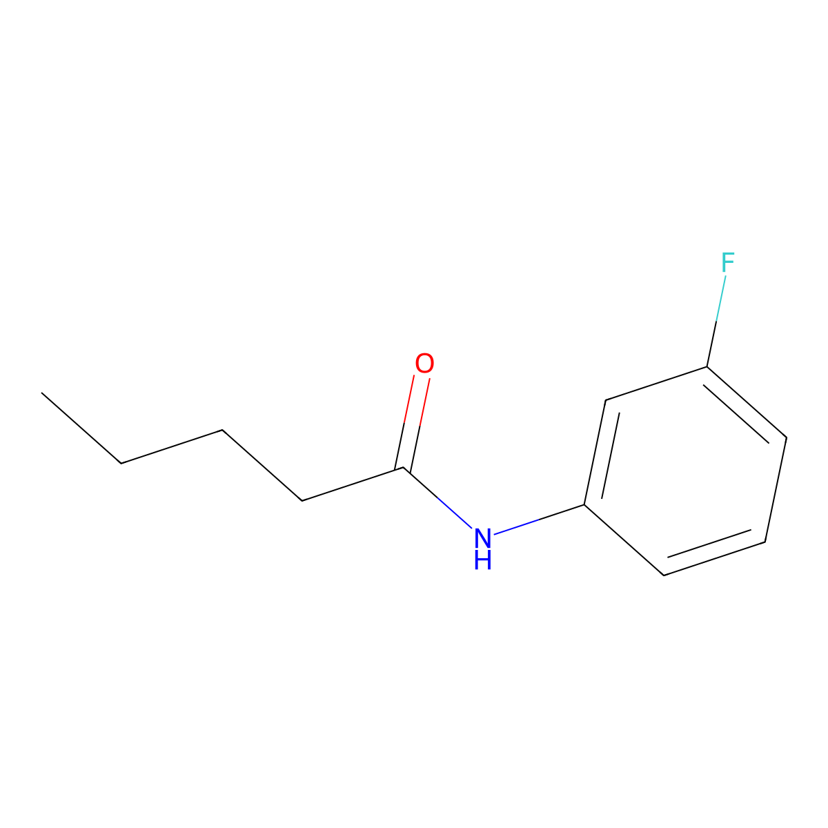 N-(3-fluorophenyl)pentanamide molecular structure, CAS 443121-94-6