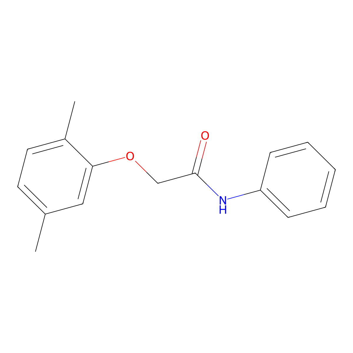 2-(2,5-Dimethylphenoxy)-N-phenylacetamide molecular structure, CAS 443121-99-1