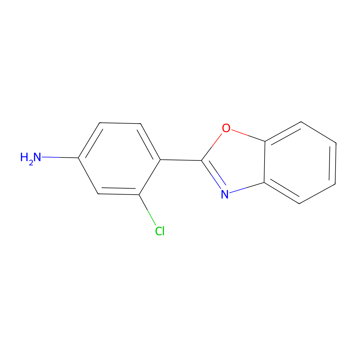 4-(Benzo[d]oxazol-2-yl)-3-chloroaniline molecular structure, CAS 443125-30-2