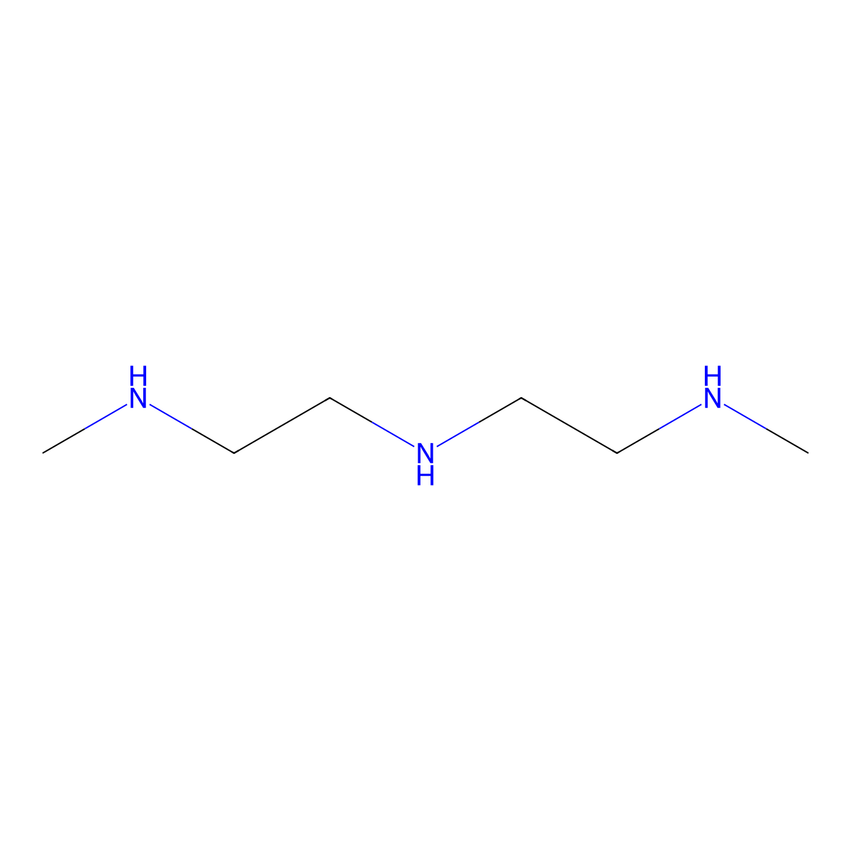 N,N'-(Iminobisethylene)bismethanamine molecular structure, CAS 4432-89-7