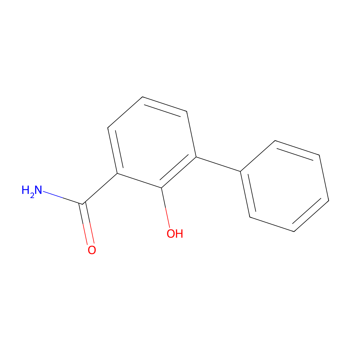 Salicylamide, 3-phenyl- molecular structure, CAS 4432-97-7