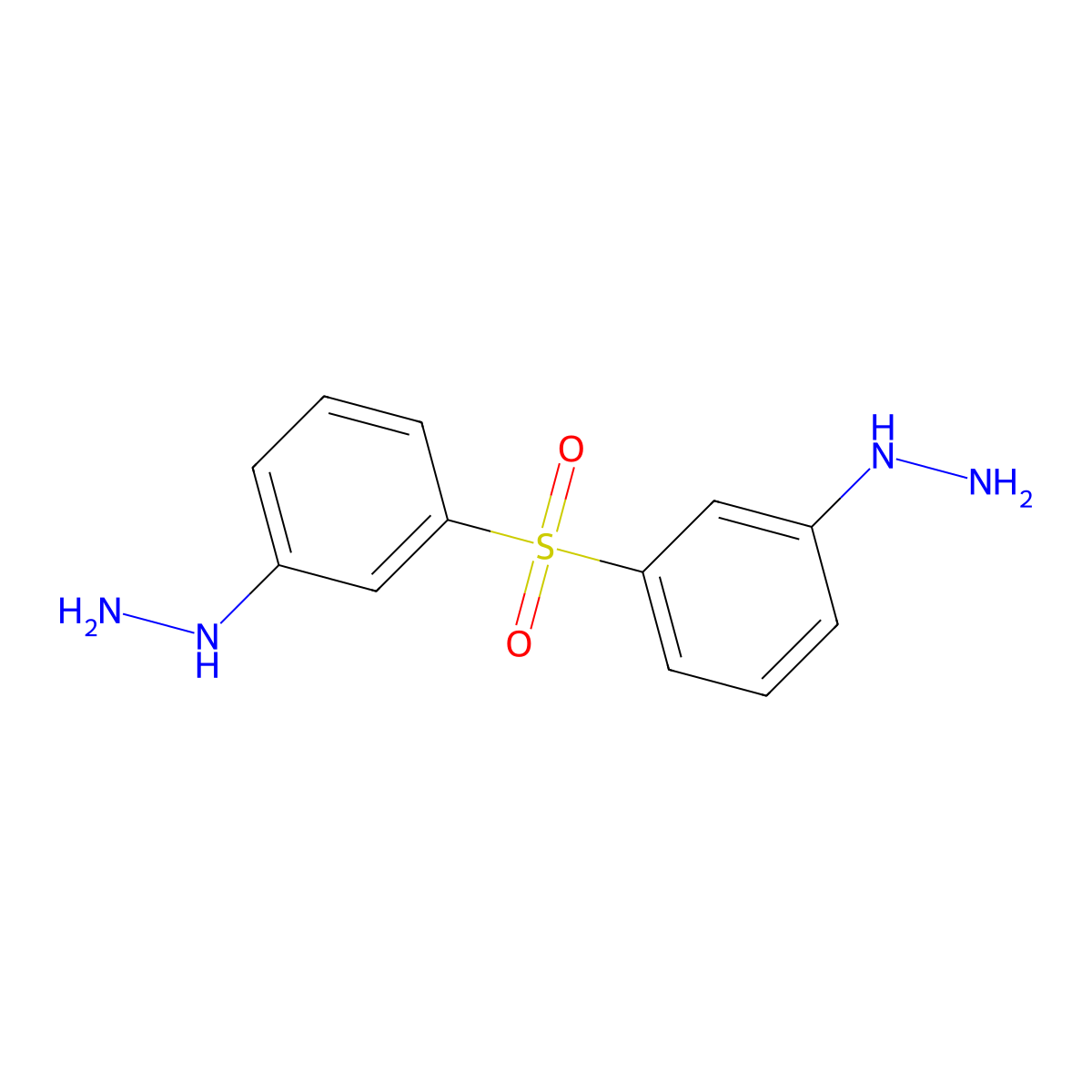 [3-(3-Hydrazinylphenyl)sulfonylphenyl]hydrazine molecular structure, CAS 443292-88-4