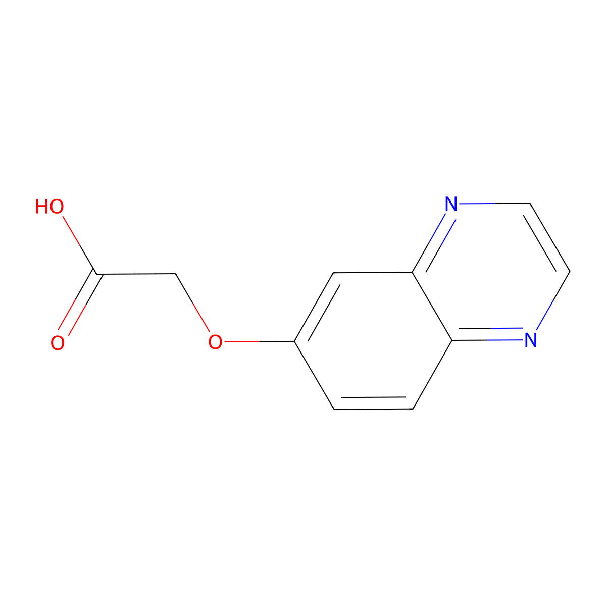 2-(Quinoxalin-6-yloxy)acetic acid molecular structure, CAS 443292-90-8