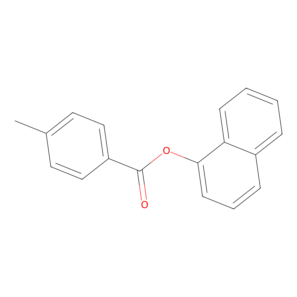 1-Naphthyl 4-methylbenzoate molecular structure, CAS 443293-94-5