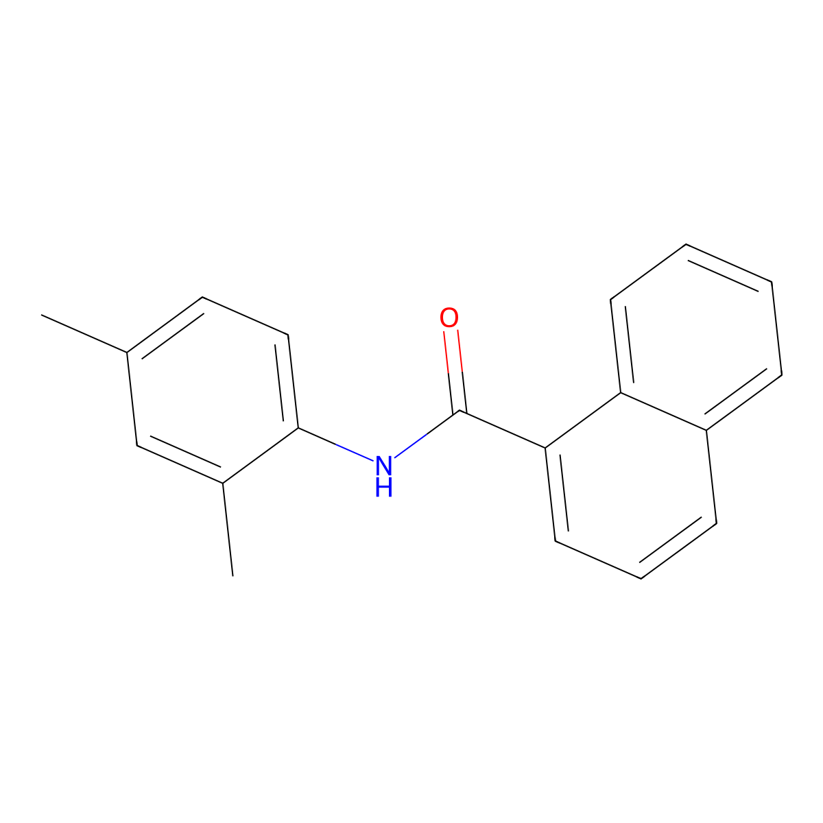 N-(2,4-Dimethylphenyl)-1-naphthamide molecular structure, CAS 443294-17-5