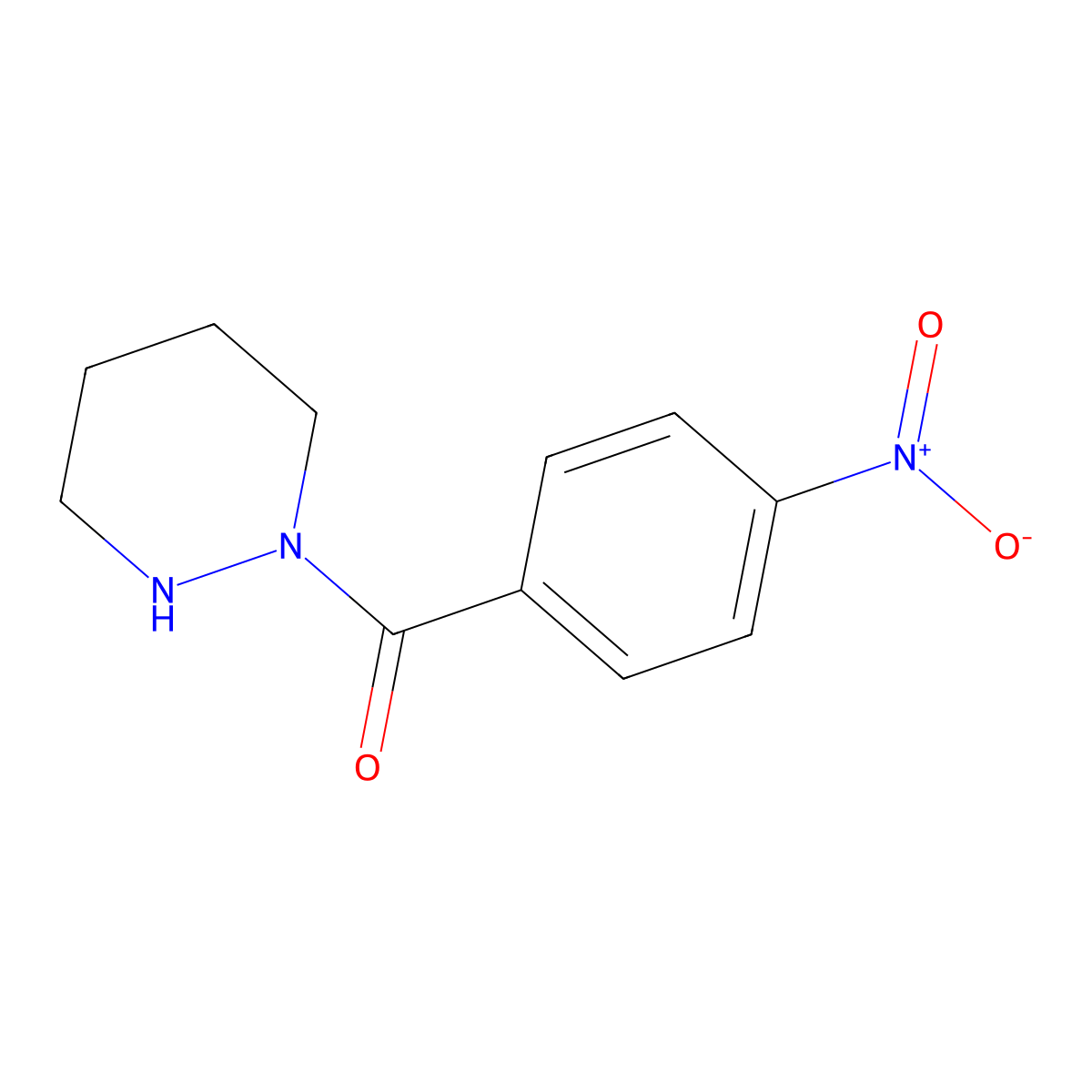 (4-Nitrophenyl)(tetrahydropyridazin-1(2H)-yl)methanone molecular structure, CAS 443295-30-5