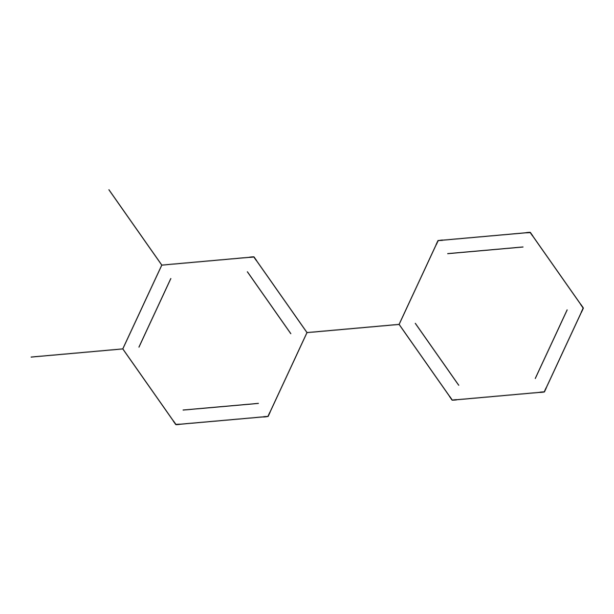 3,4-Dimethylbiphenyl molecular structure, CAS 4433-11-8