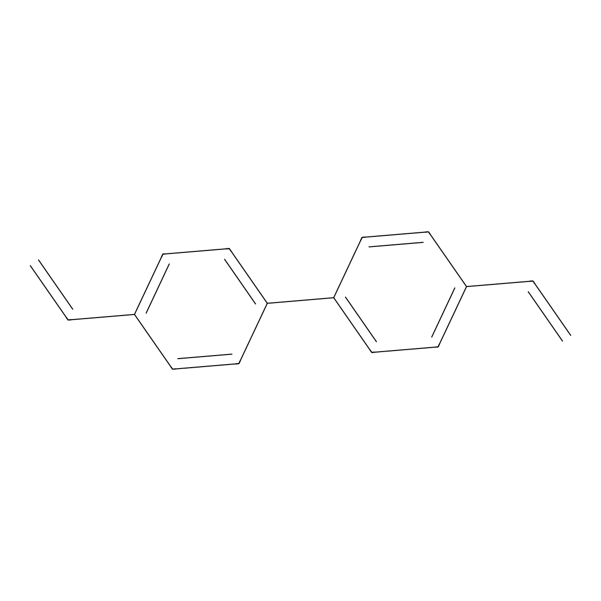 4,4'-Diethenyl-1,1'-biphenyl molecular structure, CAS 4433-13-0