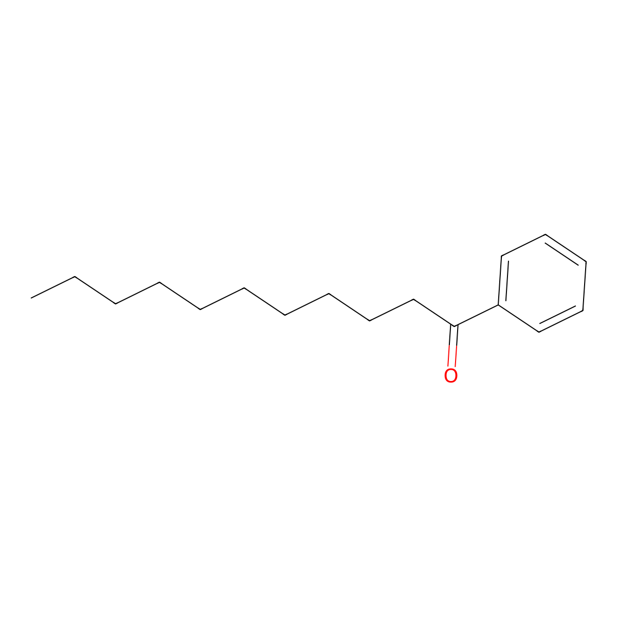 1-Phenyl-1-undecanone molecular structure, CAS 4433-30-1