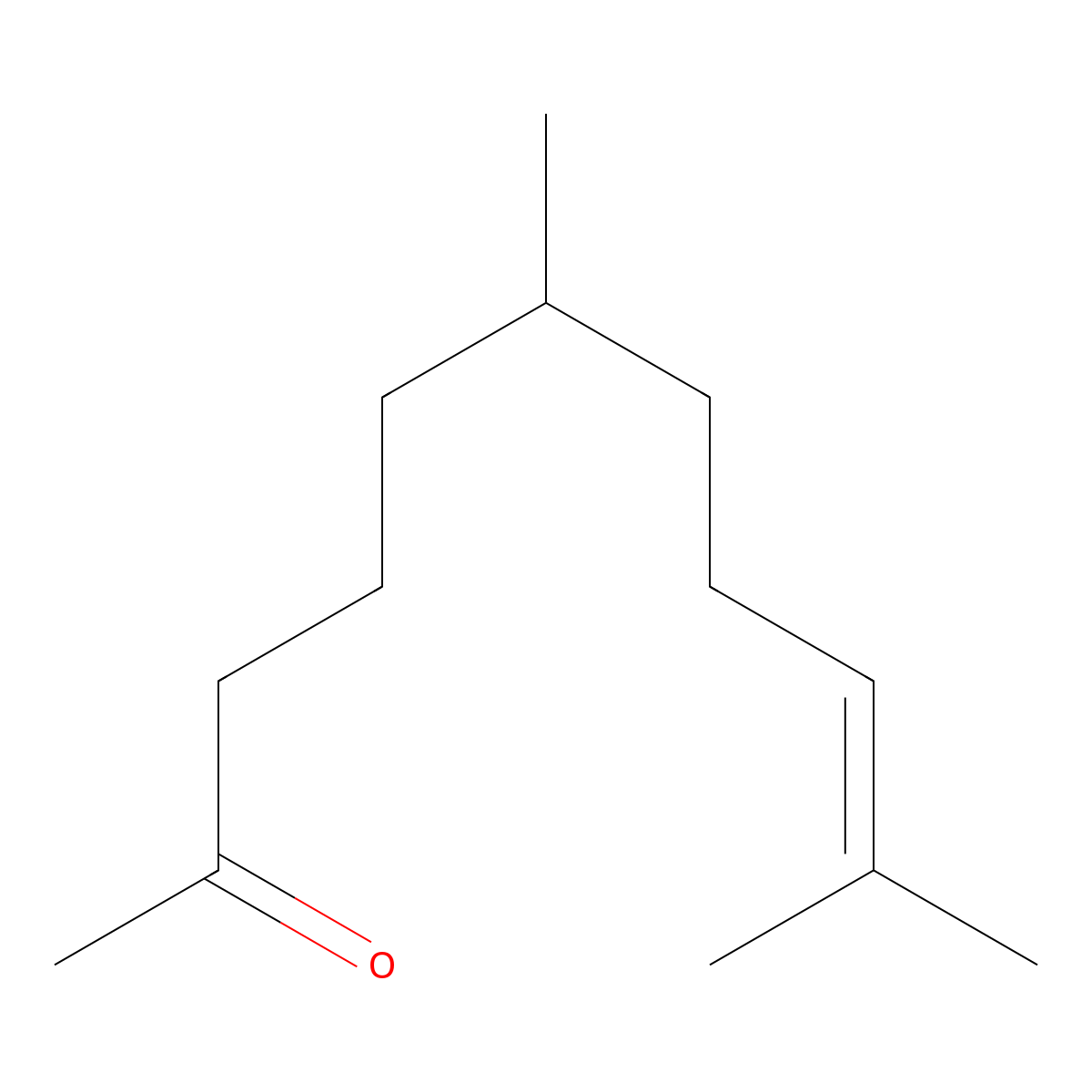 Tetrahydro-pseudo-ionone molecular structure, CAS 4433-36-7