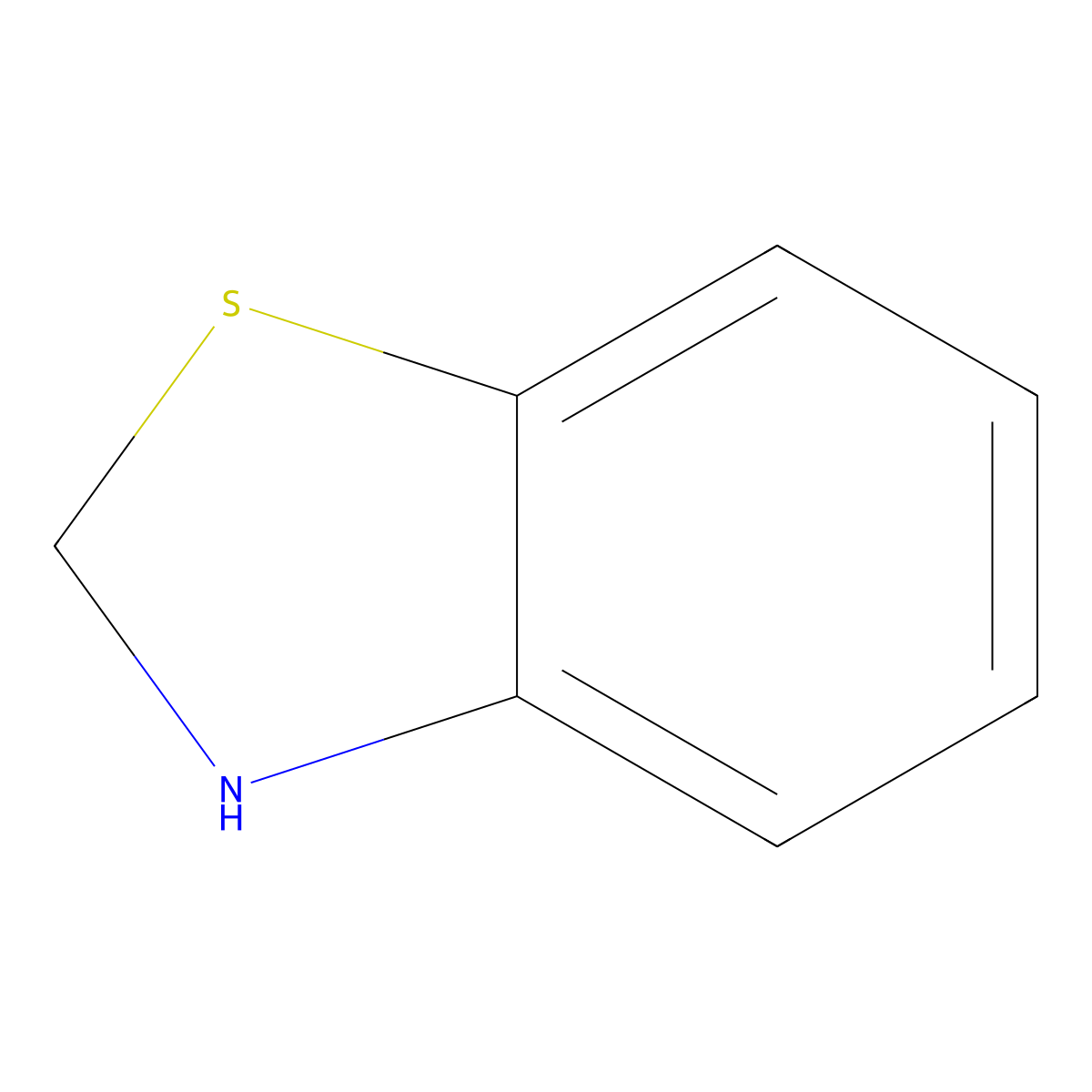 Benzothiazoline molecular structure, CAS 4433-52-7