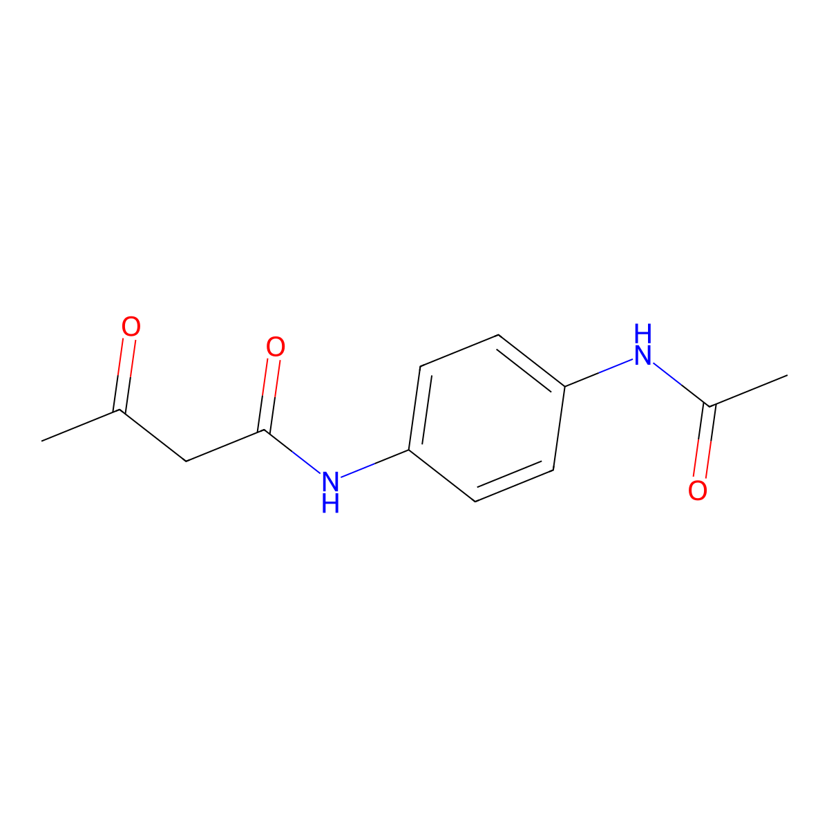 p-Acetamidoacetoacetanilide molecular structure, CAS 4433-78-7