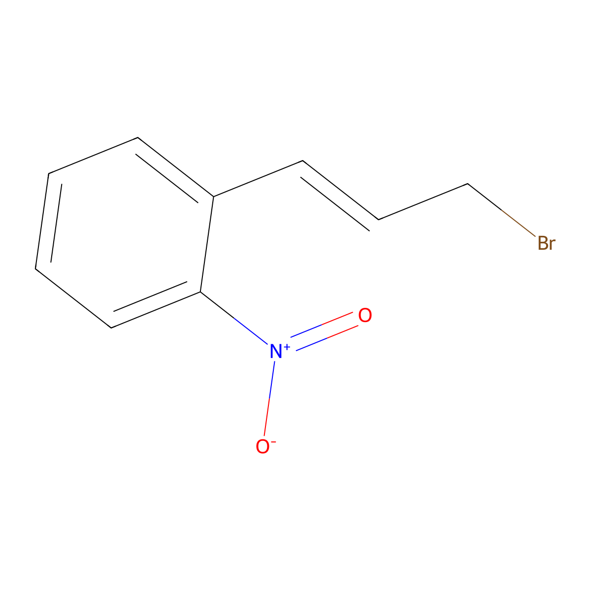 1-((1E)-3-Bromo-1-propen-1-yl)-2-nitrobenzene molecular structure, CAS 443305-35-9
