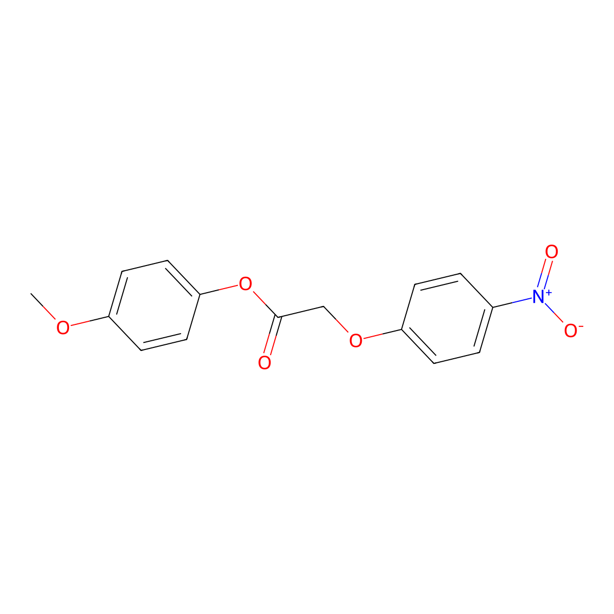 4-Methoxyphenyl (4-nitrophenoxy)acetate molecular structure, CAS 443307-78-6