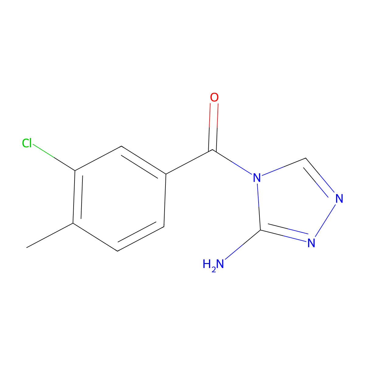 4-(3-chloro-4-methylbenzoyl)-4H-1,2,4-triazol-3-ylamine molecular structure, CAS 443327-26-2