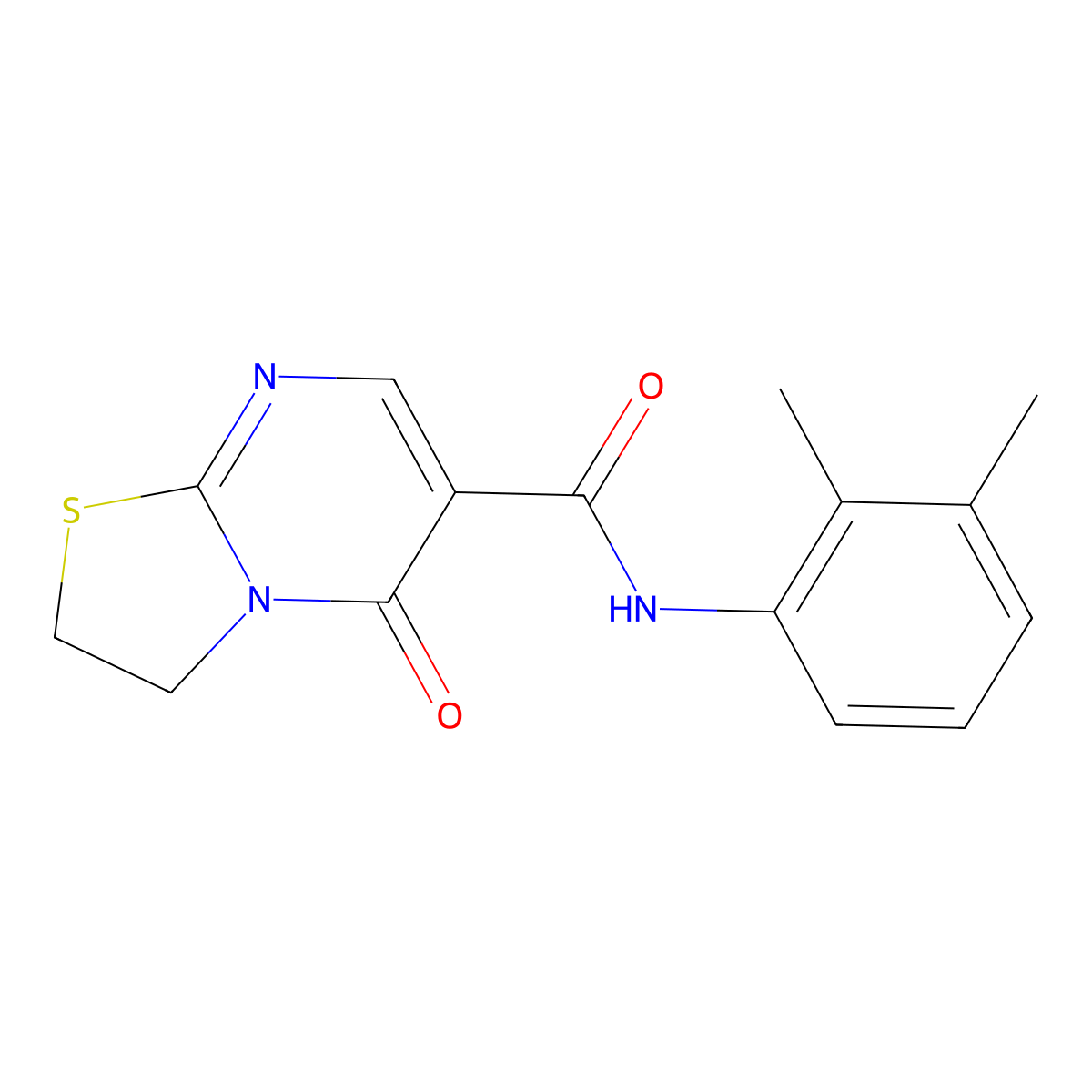 N-(2,3-dimethylphenyl)-5-oxo-3,5-dihydro-2H-thiazolo[3,2-a]pyrimidine-6-carboxamide molecular structure, CAS 443329-56-4