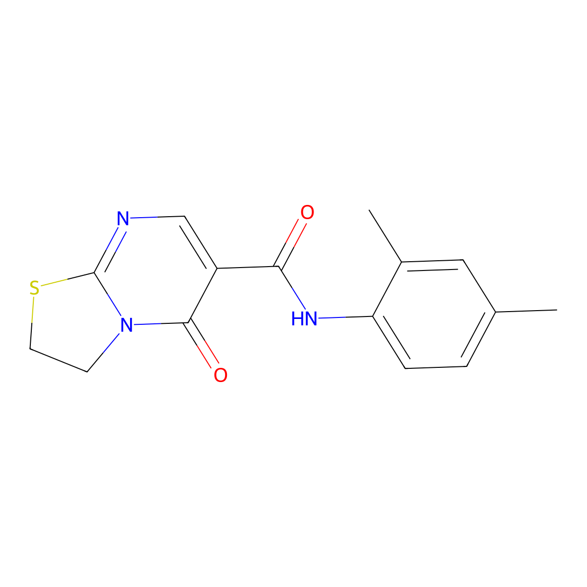 N-(2,4-dimethylphenyl)-5-oxo-2H,3H,5H-[1,3]thiazolo[3,2-a]pyrimidine-6-carboxamide molecular structure, CAS 443329-58-6