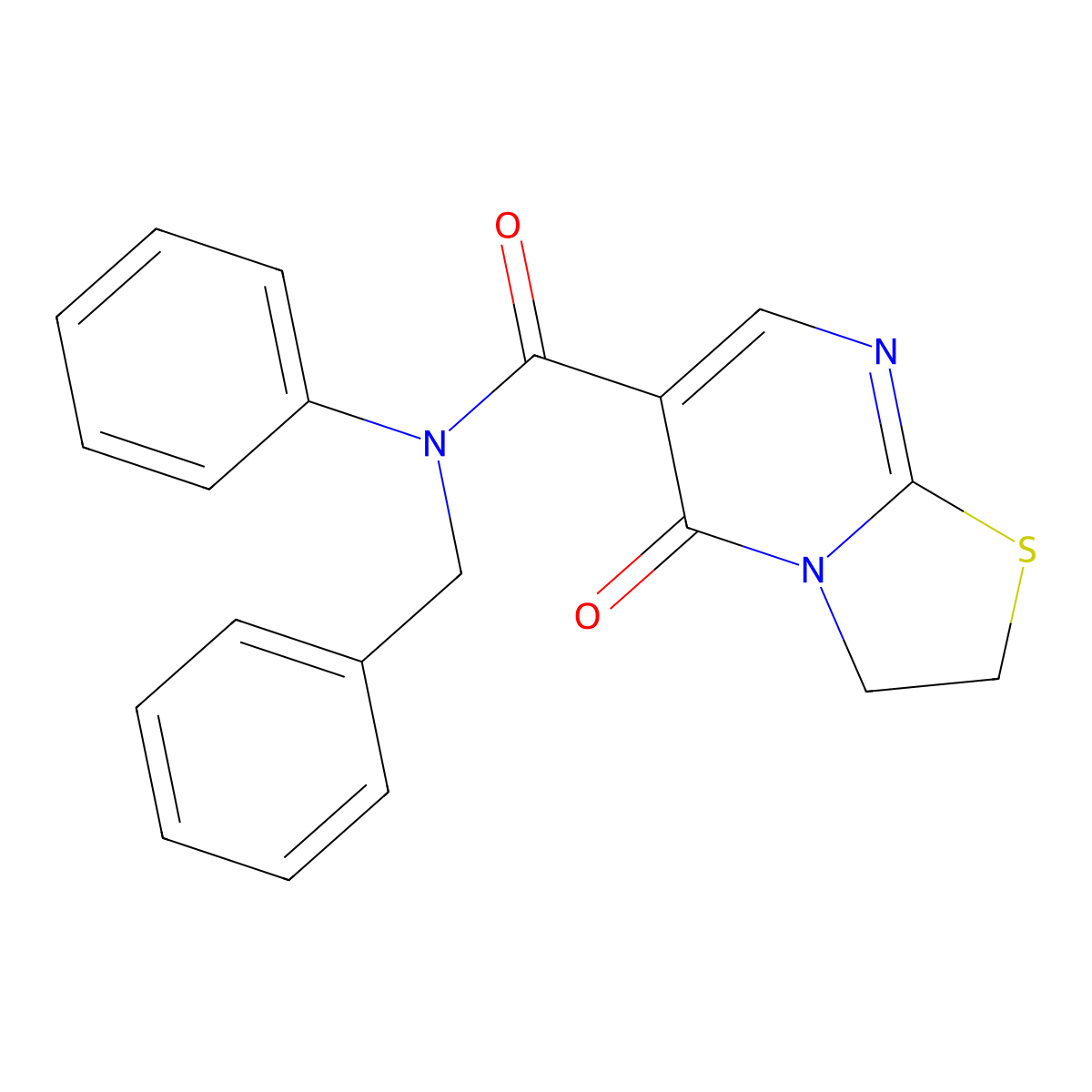 N-benzyl-5-oxo-N-phenyl-3,5-dihydro-2H-thiazolo[3,2-a]pyrimidine-6-carboxamide molecular structure, CAS 443330-06-1