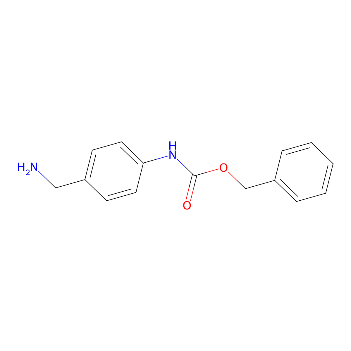 Benzyl (4-(aminomethyl)phenyl)carbamate molecular structure, CAS 443331-14-4
