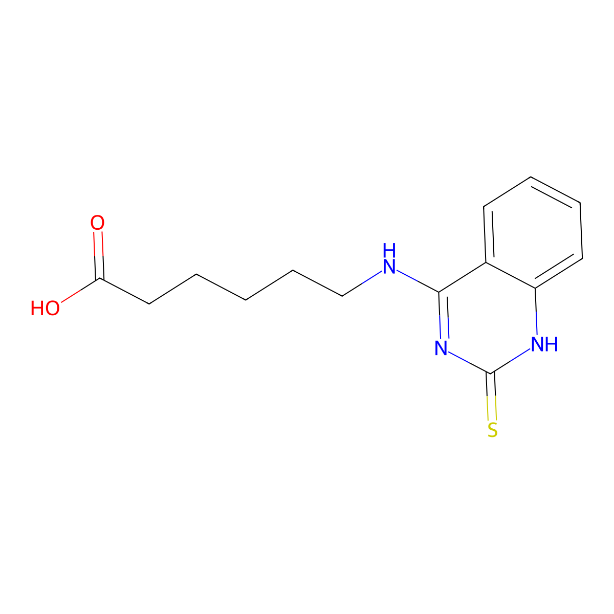 6-((2-Thioxo-1,2-dihydroquinazolin-4-yl)amino)hexanoic acid molecular structure, CAS 443347-99-7
